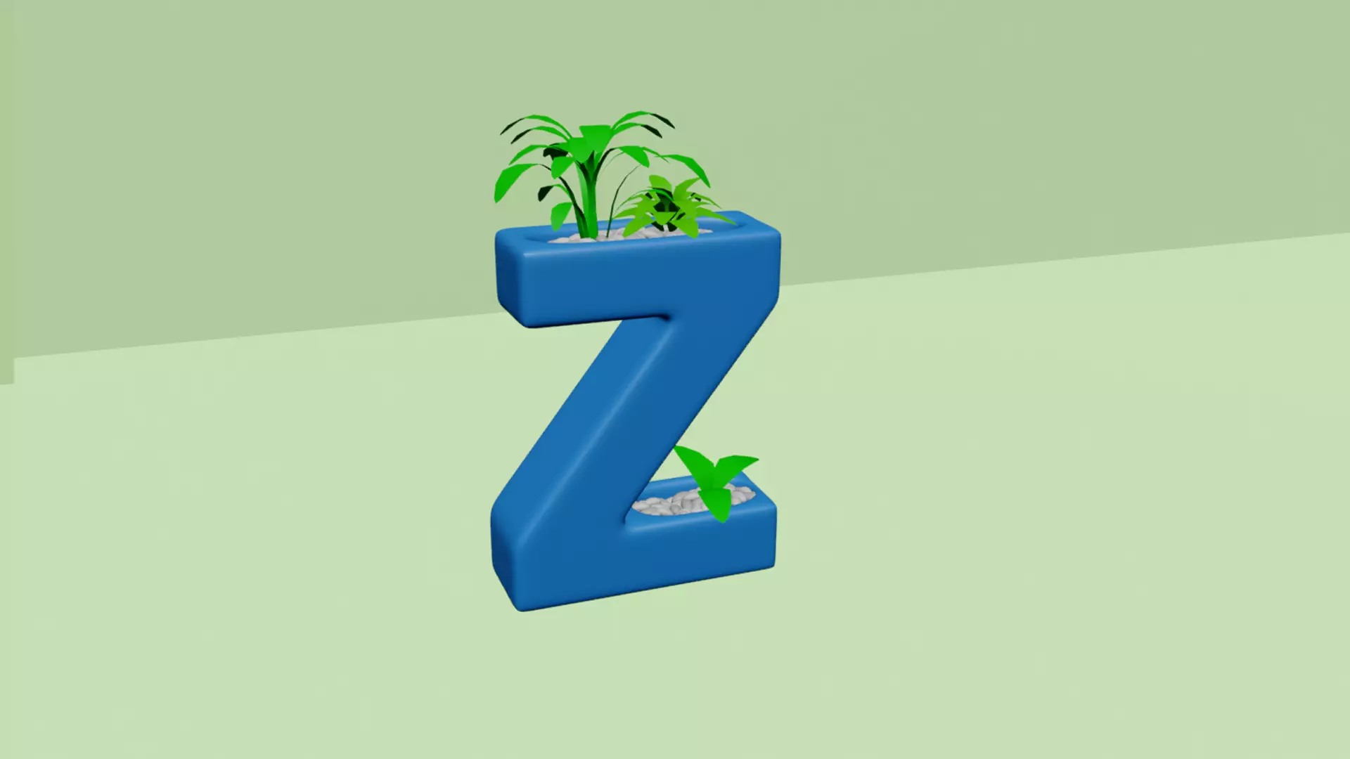 Vase Z - Alphabet Vases Collection Letters - STL Printable 3D print model