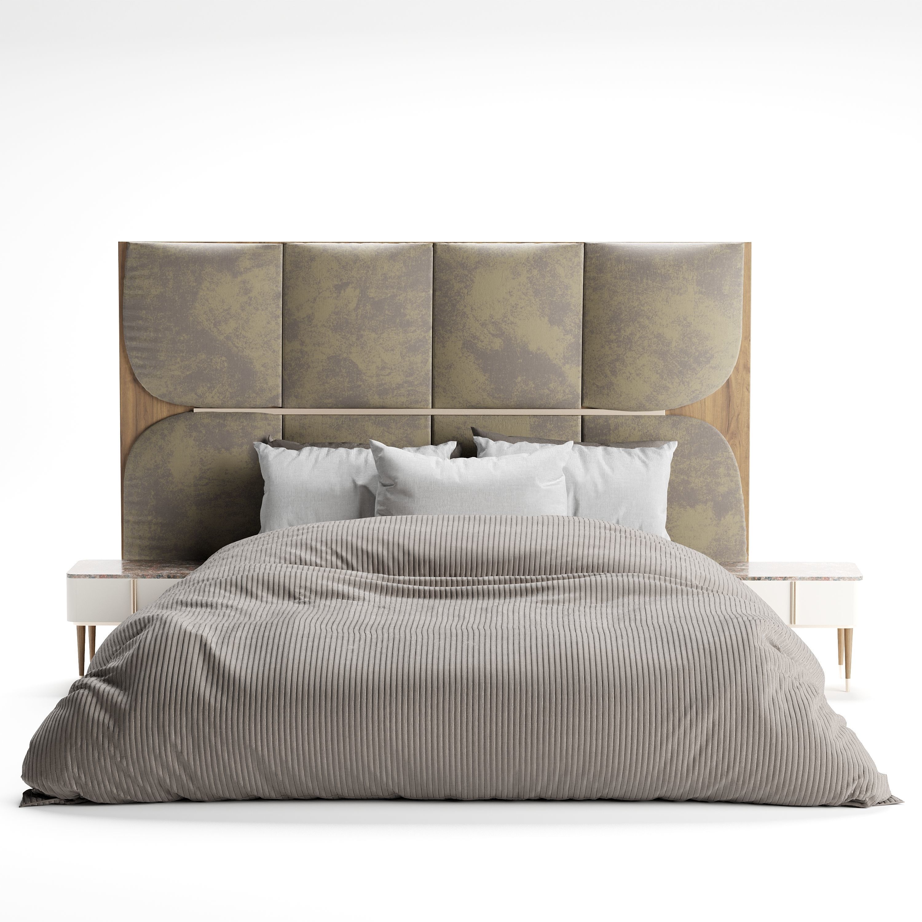 Sakya bed Low-poly 3D model_3