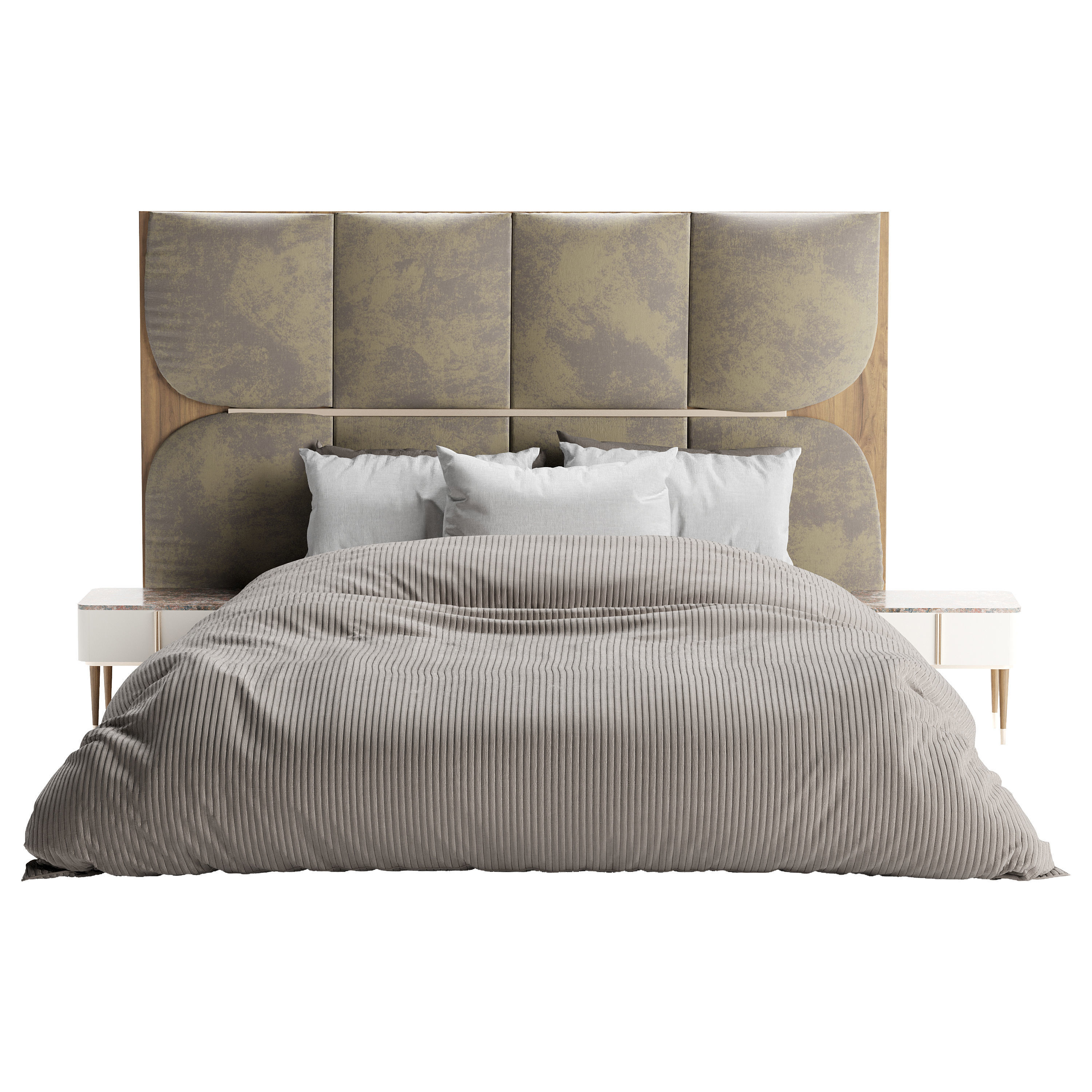 Sakya bed Low-poly 3D model_5