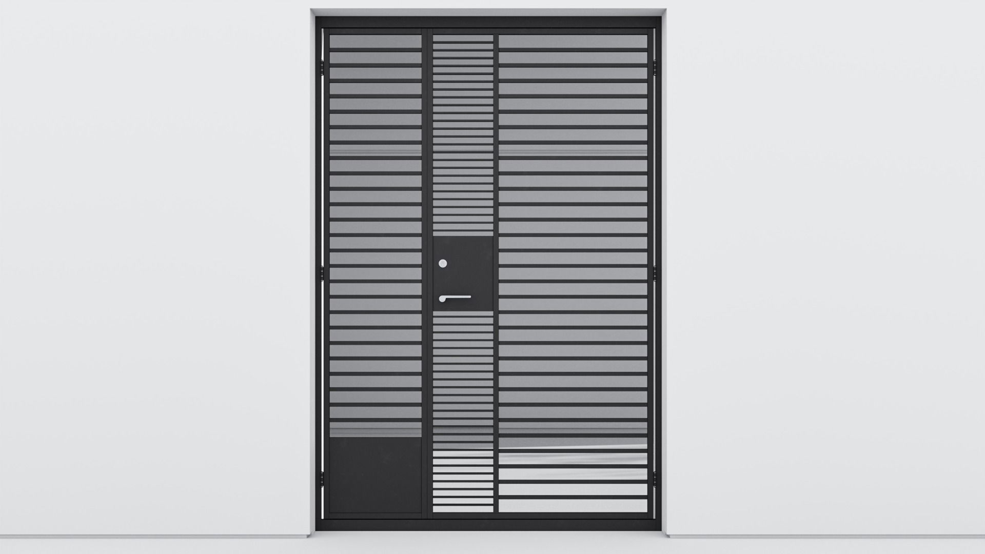 Aluminium door 29 3D model_1