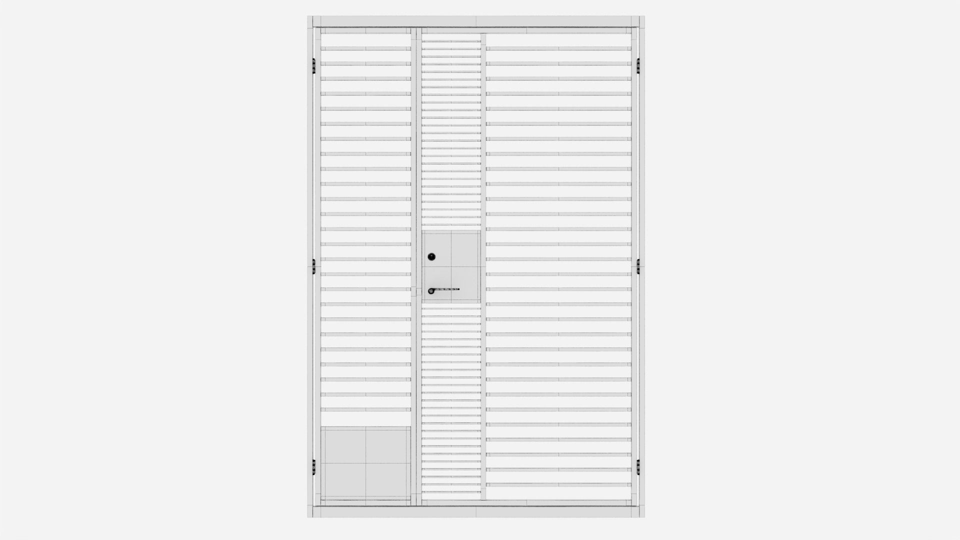 Aluminium door 29 3D model_5