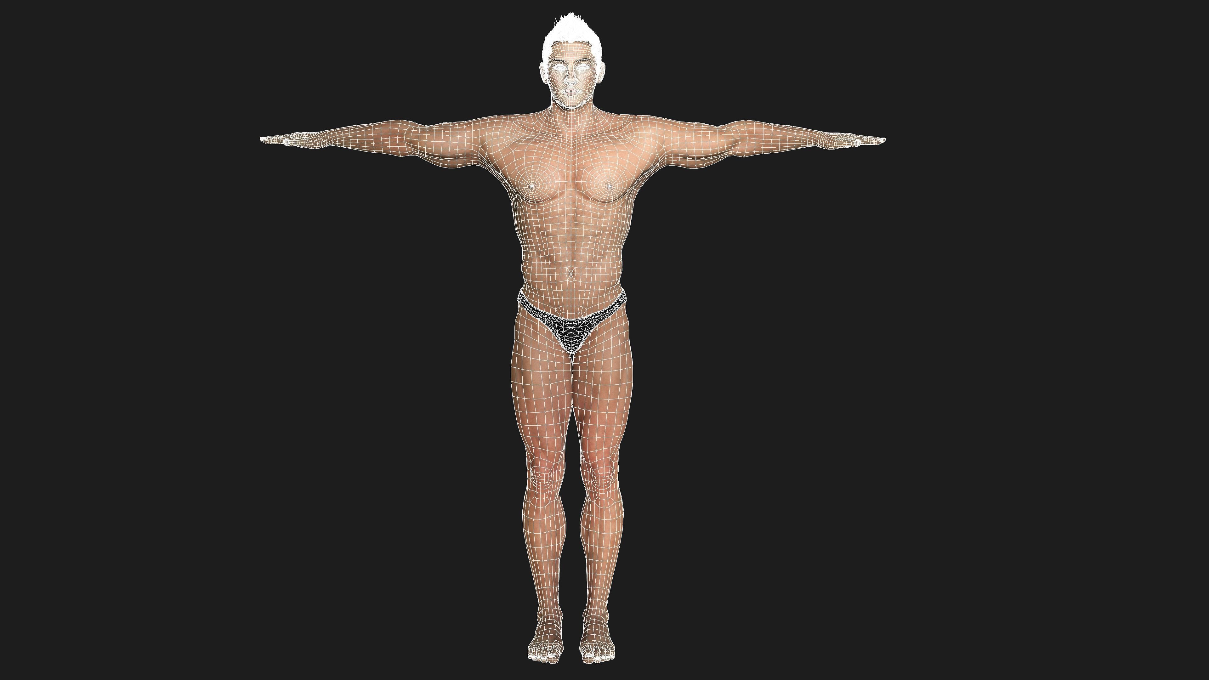 AAA 3D REALISTIC ASIAN MALE 02 - HUMAN RIGGED CHARACTER Low-poly 3D model_11