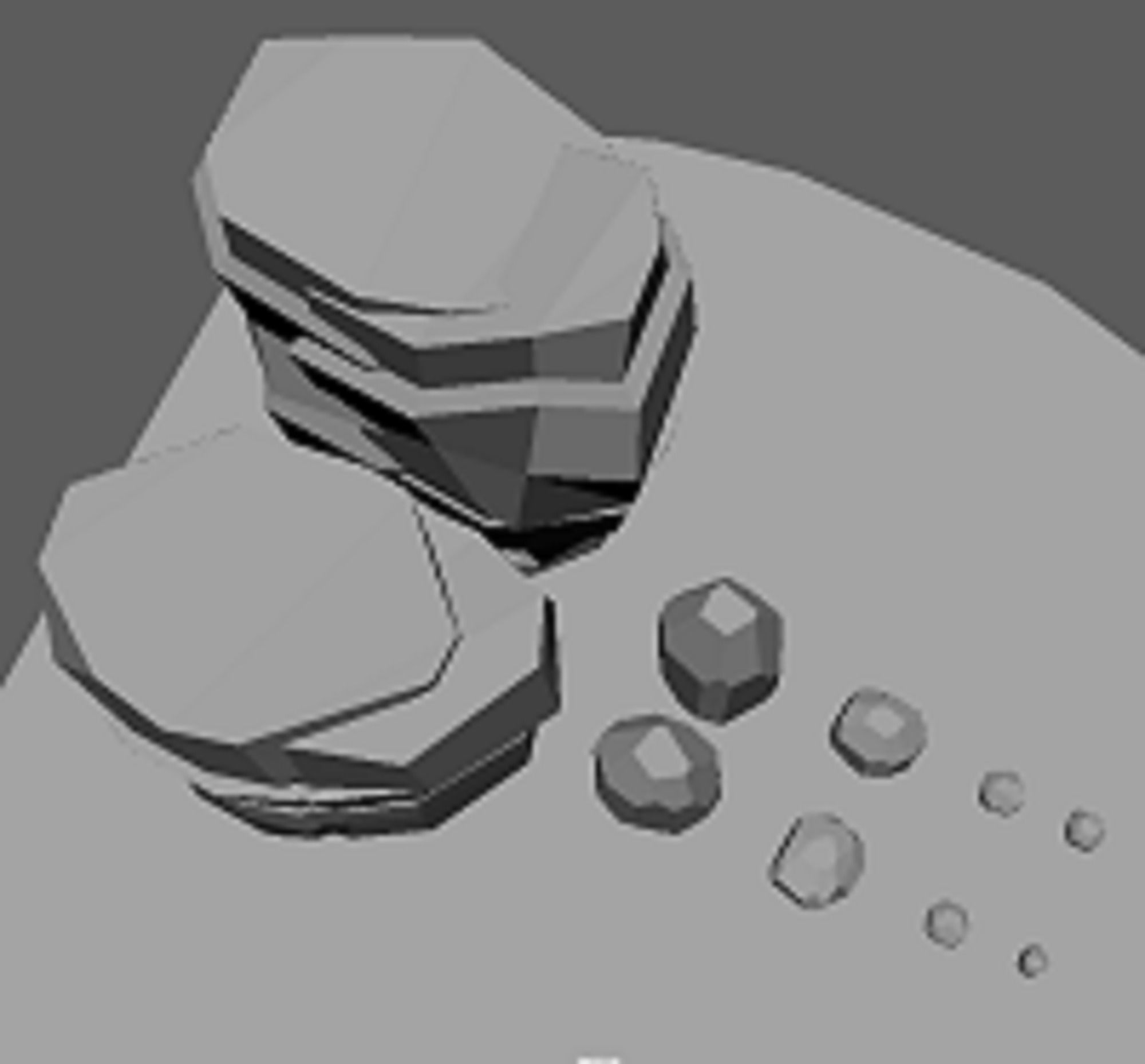 A Stylised House set in an Environment of Desert 3D model_33