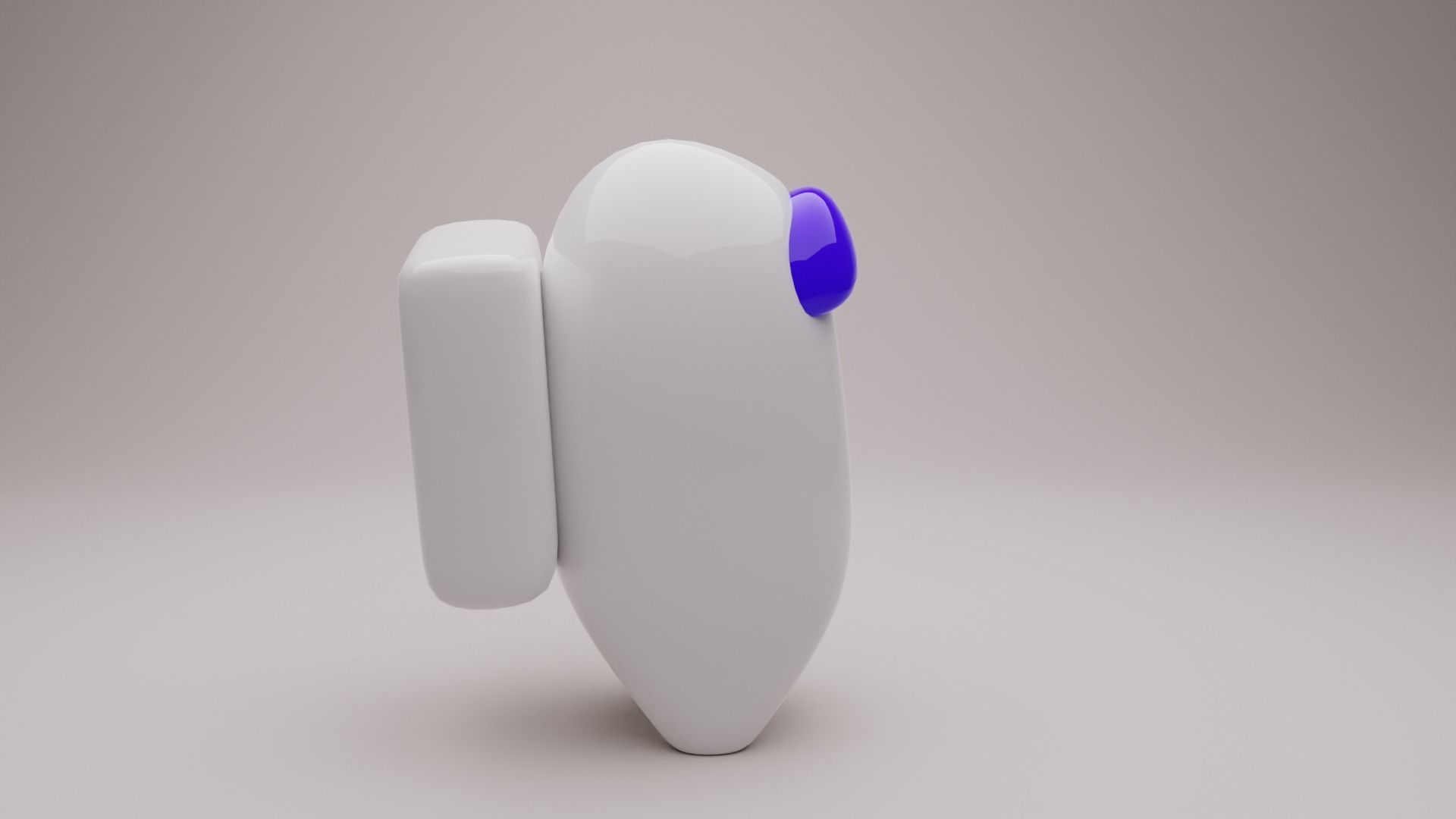 Among Us Character Low-poly 3D model_2