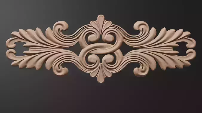 Flower decor for wood carving