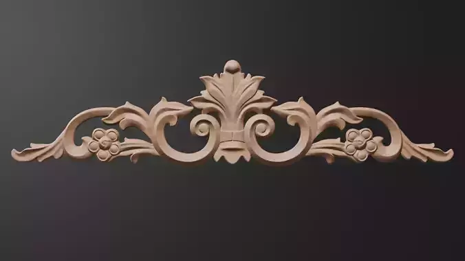 Flower Decor for wood carving