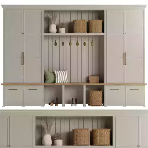 Hallway Furniture 01 3D model