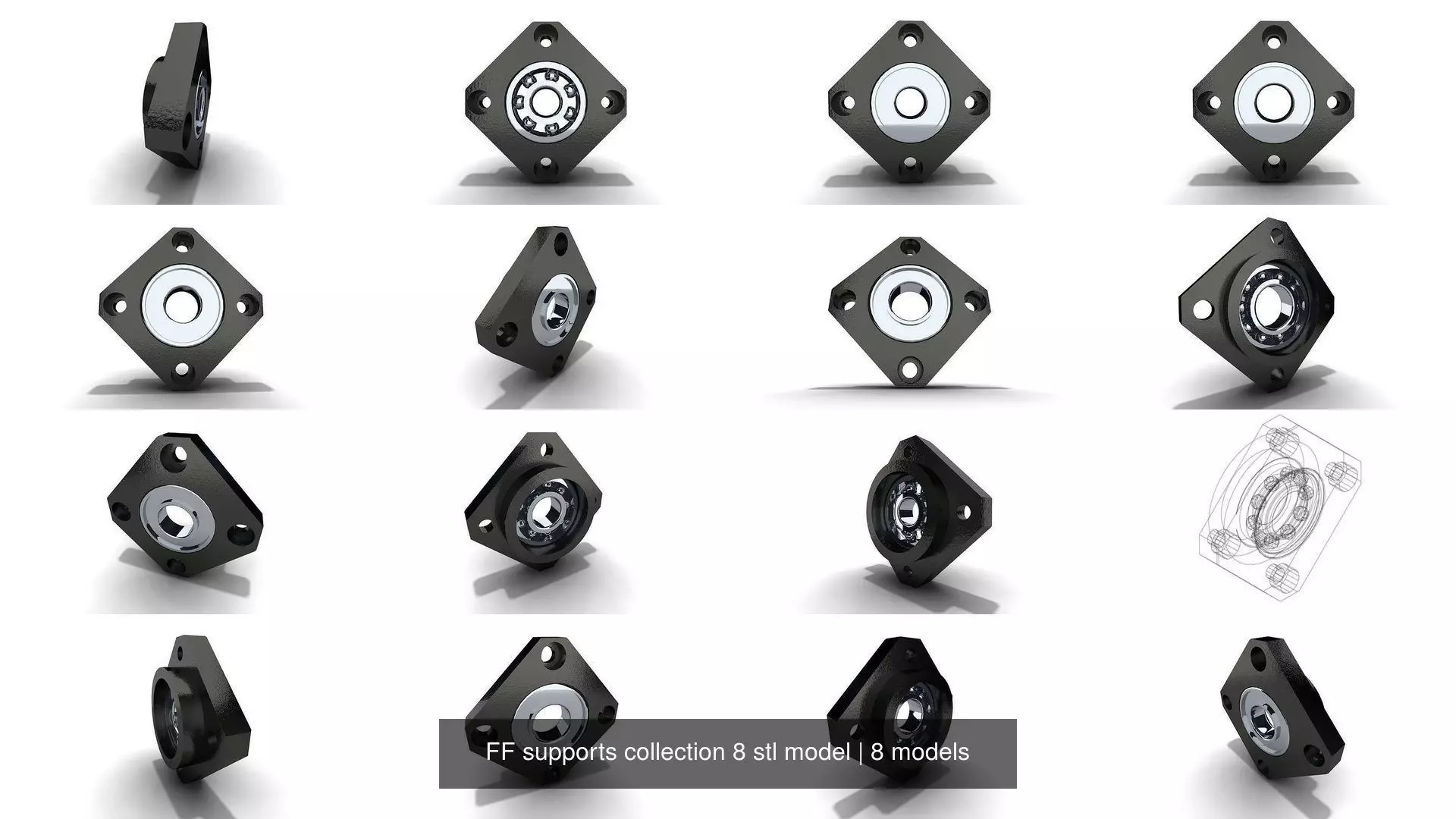 FF supports collection 8 stl model _0