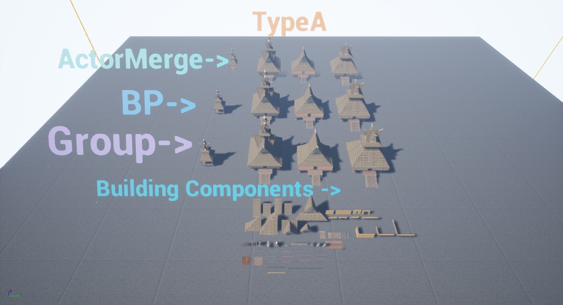 Props for making houses in Southeast Asia tropical Jungle areas Low-poly 3D model_12