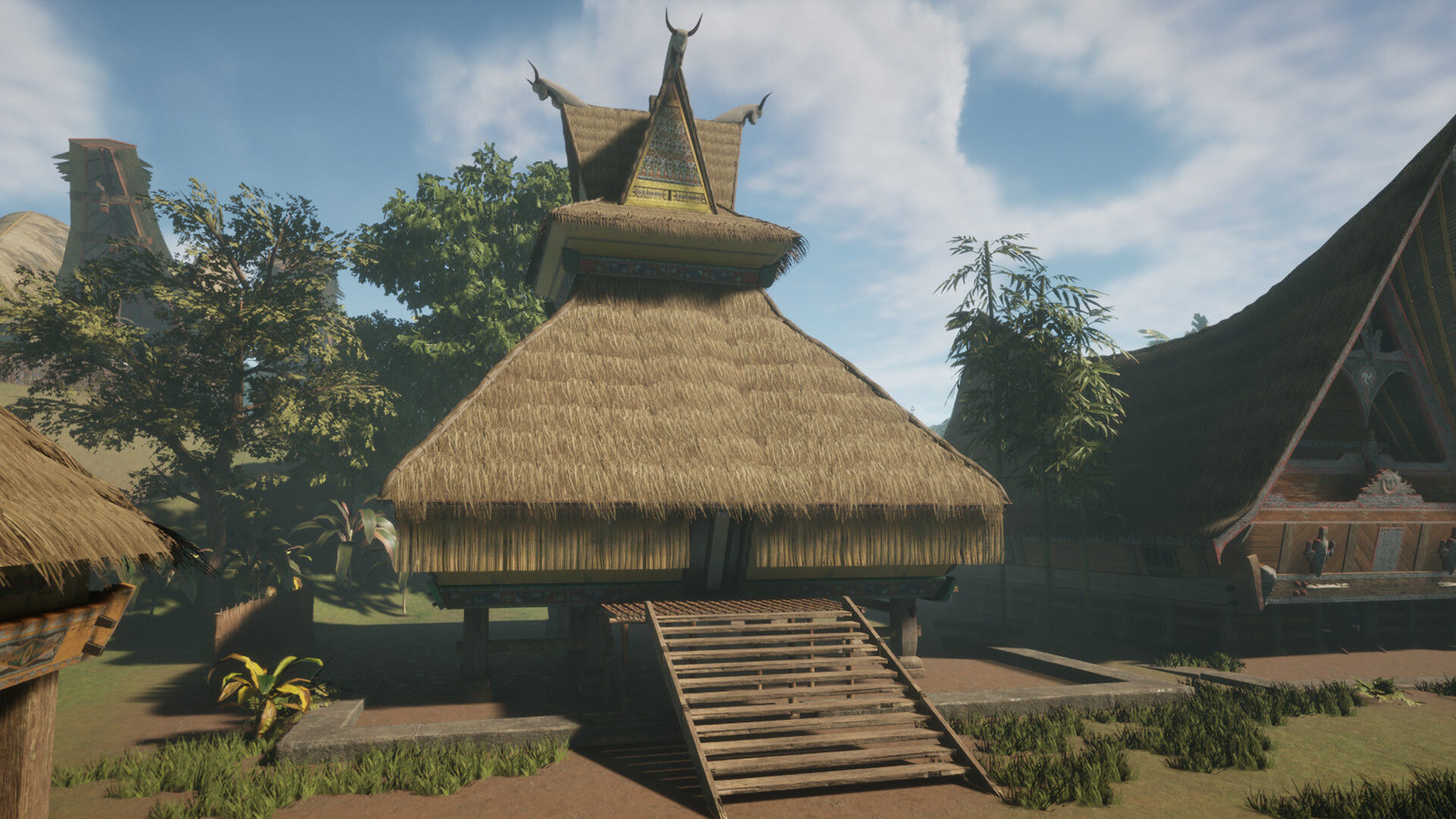 Props for making houses in Southeast Asia tropical Jungle areas Low-poly 3D model_8