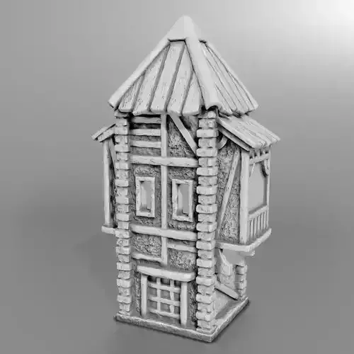 medieval house 3D print model