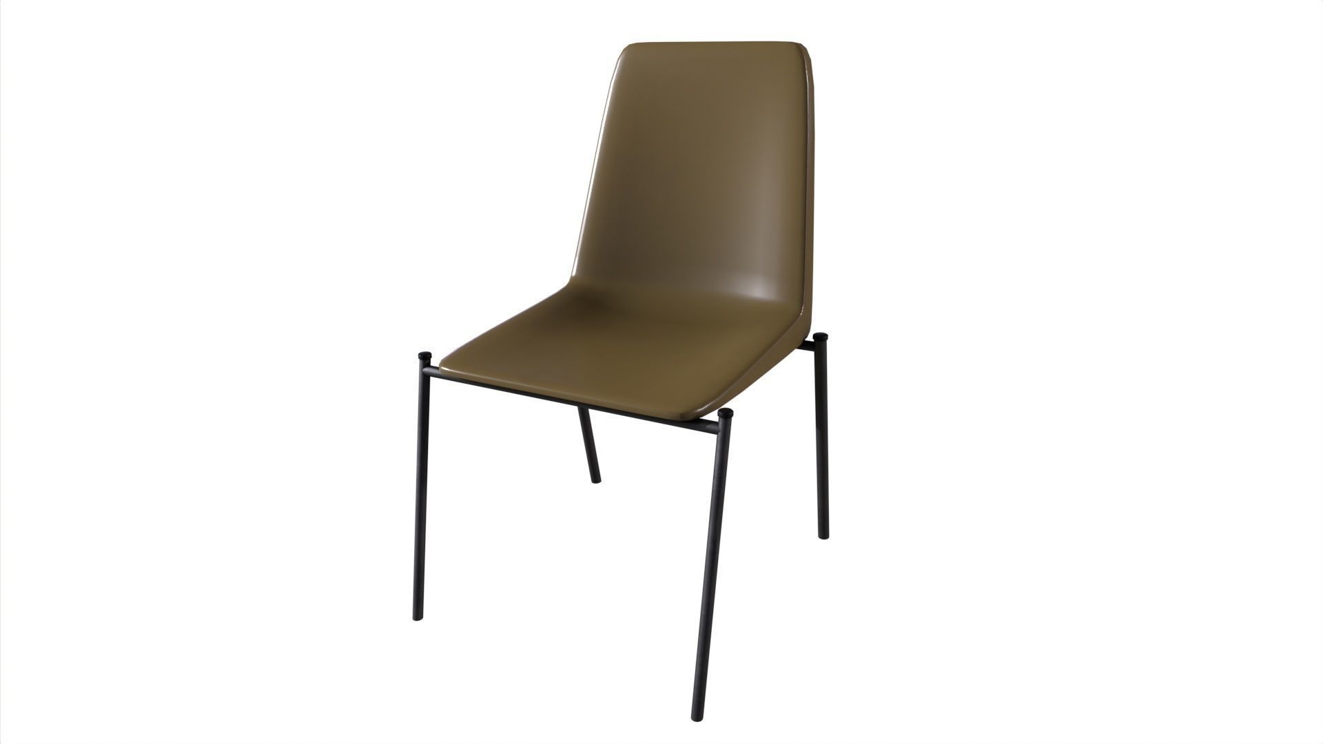 Chair 13 Low-poly 3D model_2