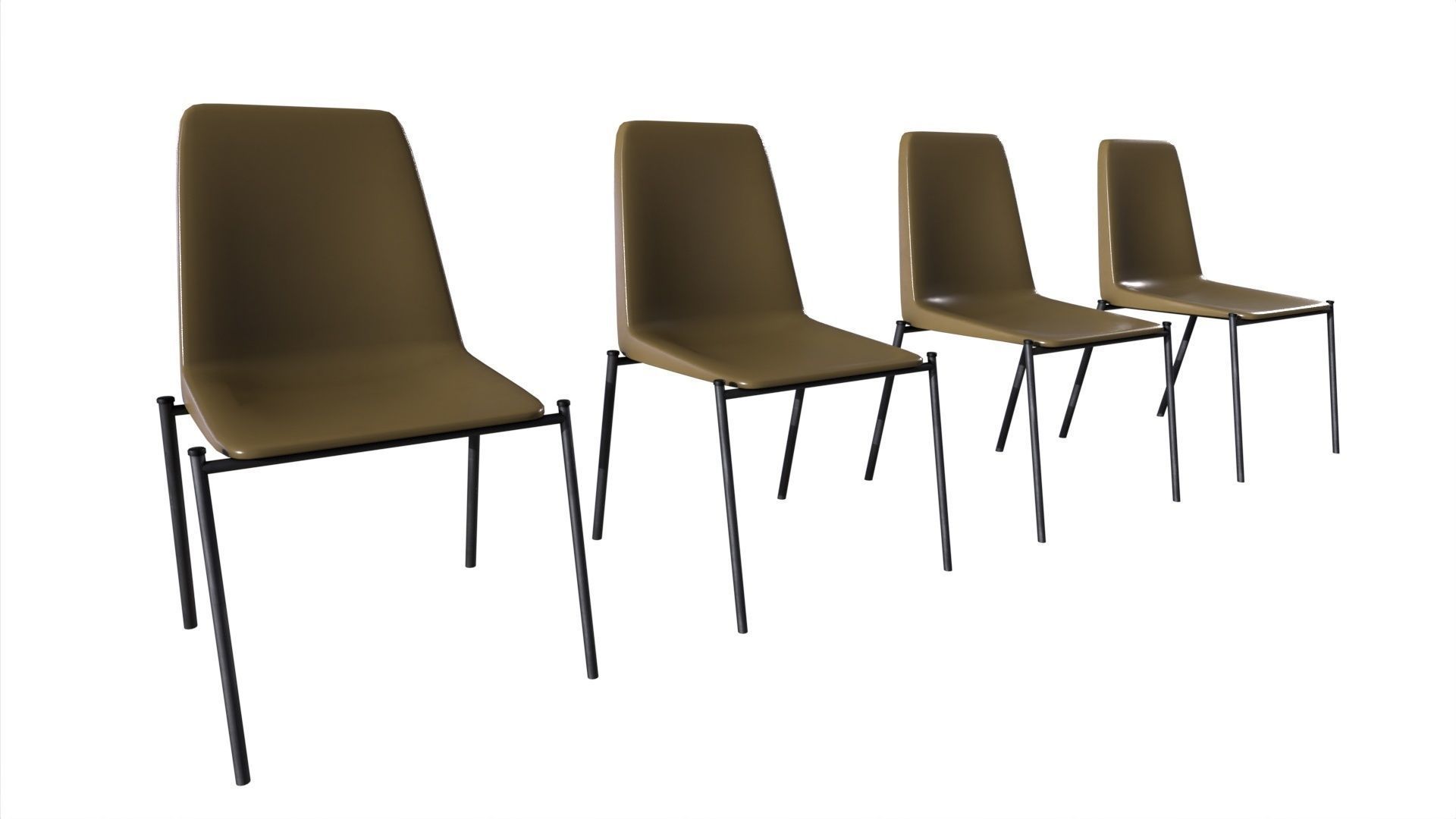 Chair 13 Low-poly 3D model_6