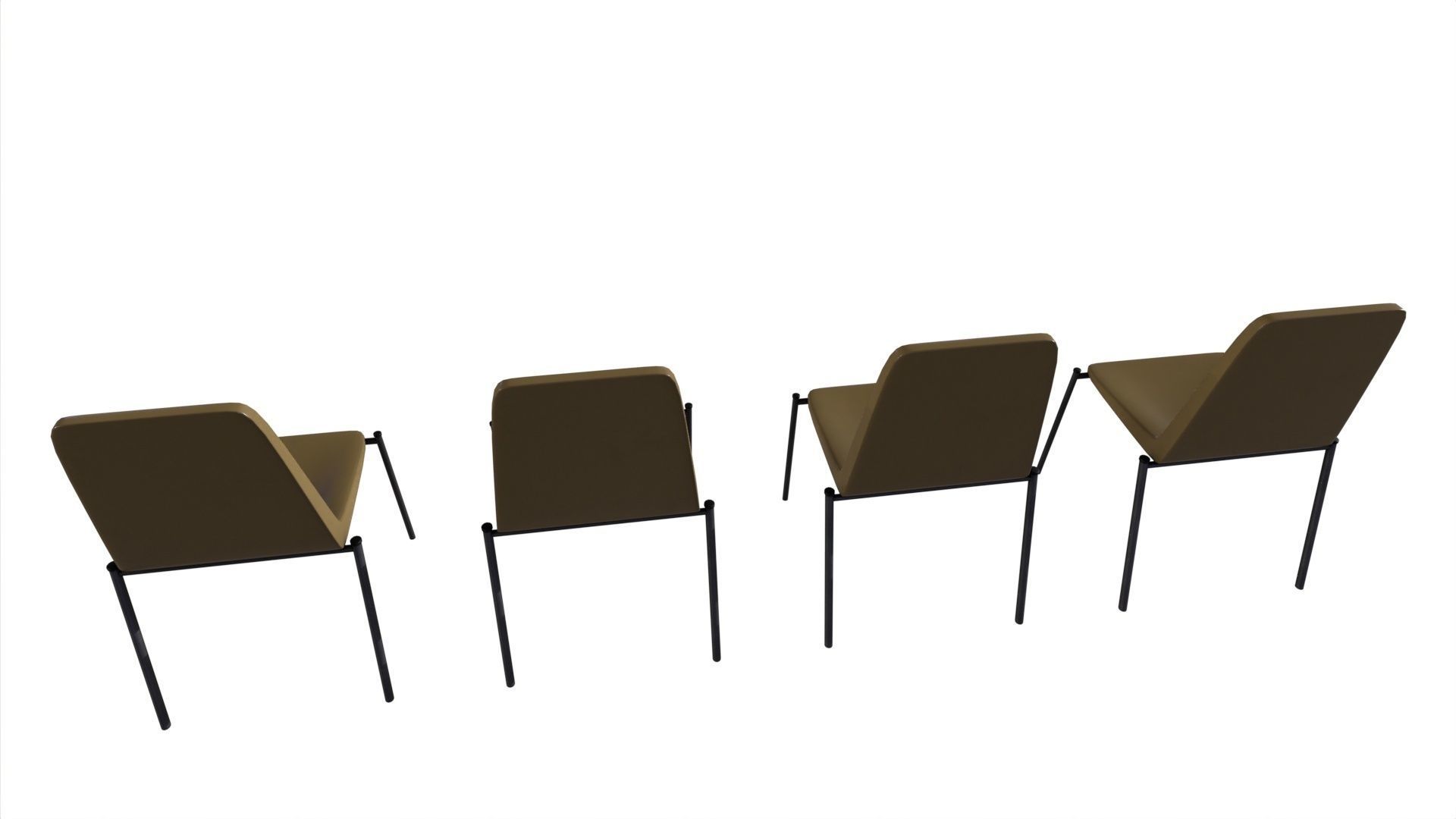 Chair 13 Low-poly 3D model_7