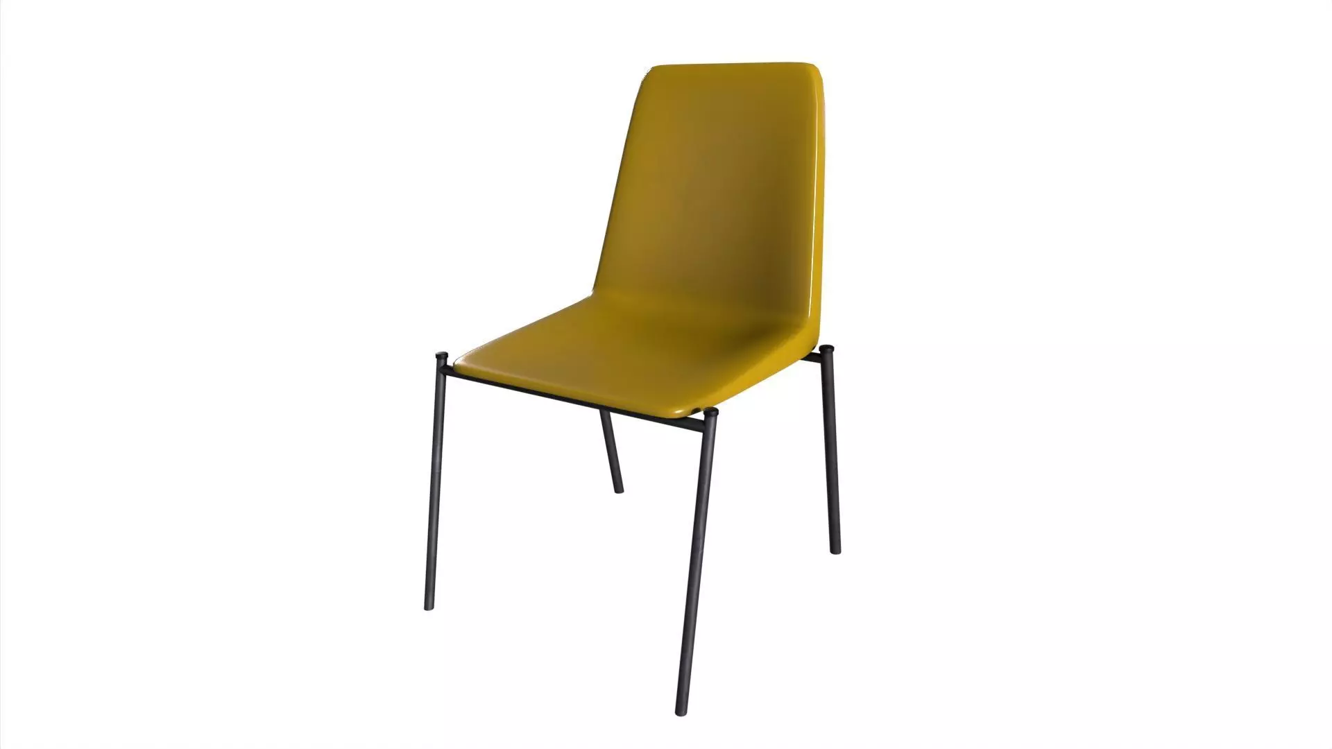 Chair 13 Low-poly 3D model_0