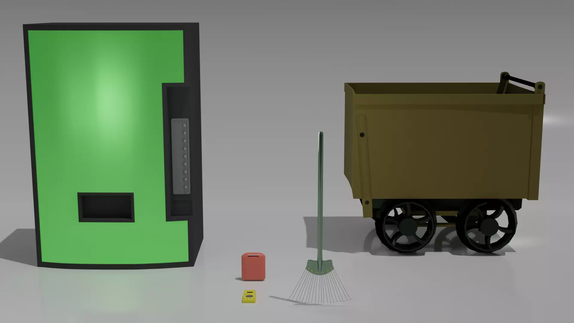 High-Quality Prop Pack Low-poly 3D model