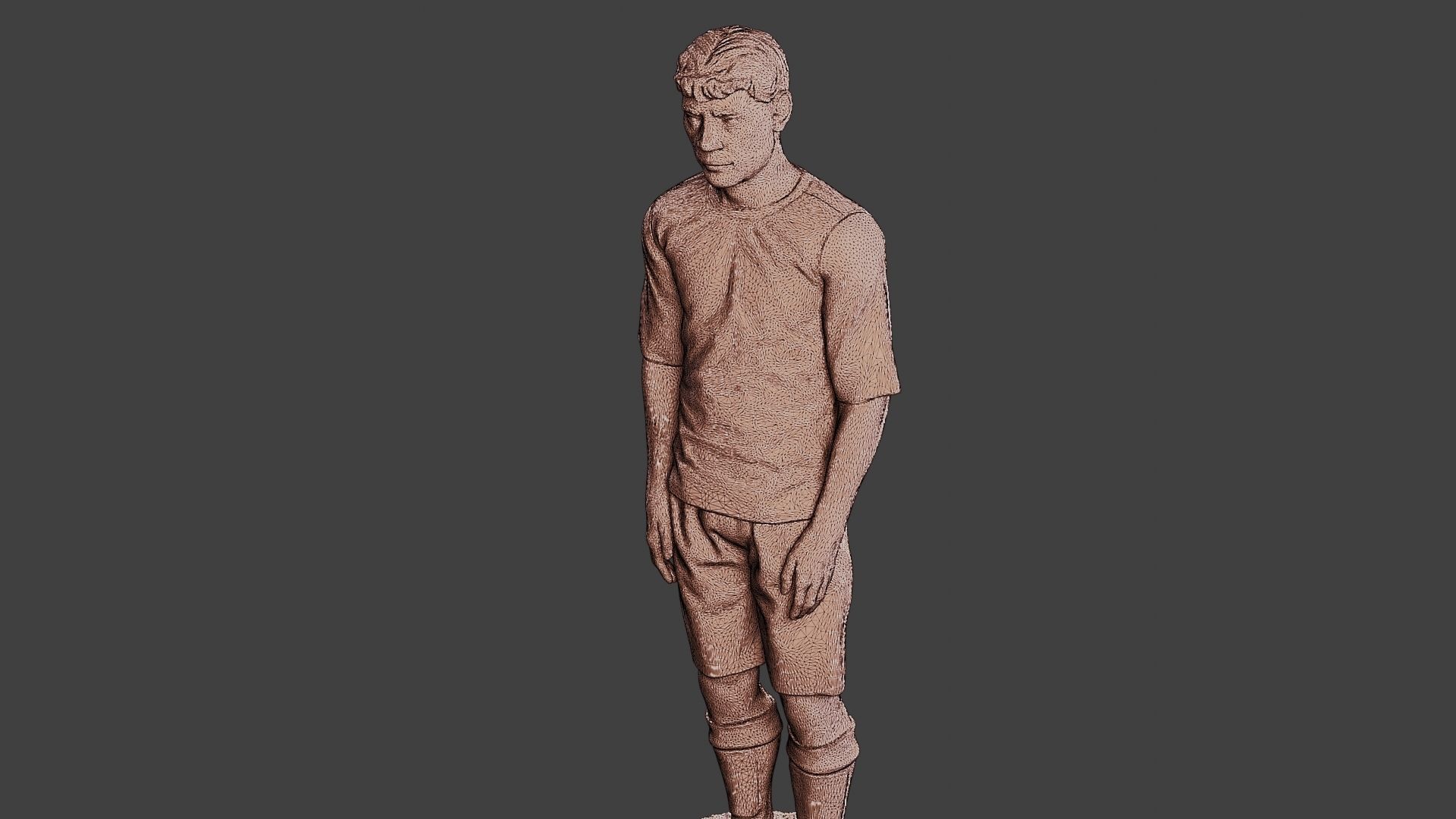 Soccer Player SP 023 3D print model_12