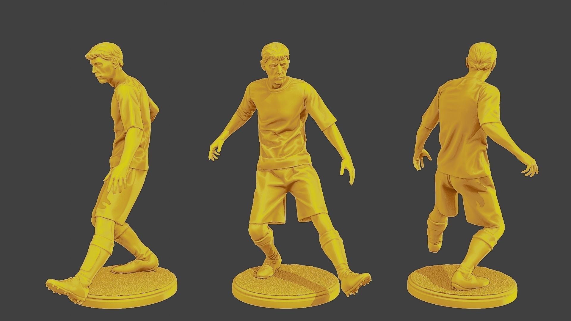 Soccer Players SP Pack 4 3D Model Collection_2