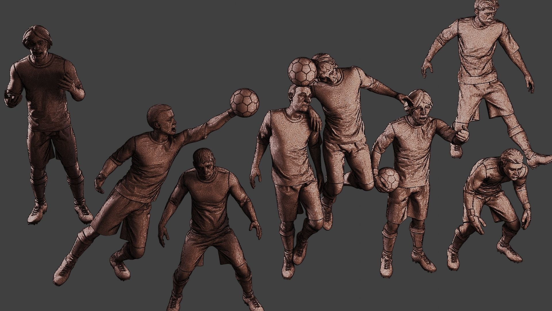 Soccer Players SP Pack 4 3D Model Collection_18