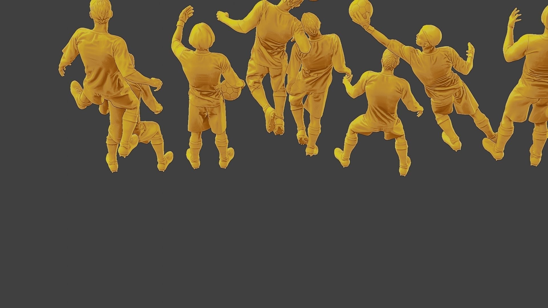 Soccer Players SP Pack 4 3D Model Collection_25