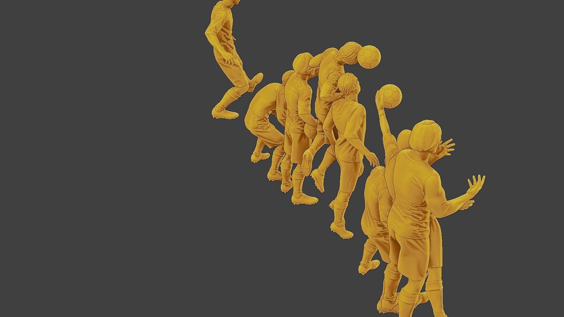 Soccer Players SP Pack 4 3D Model Collection_12