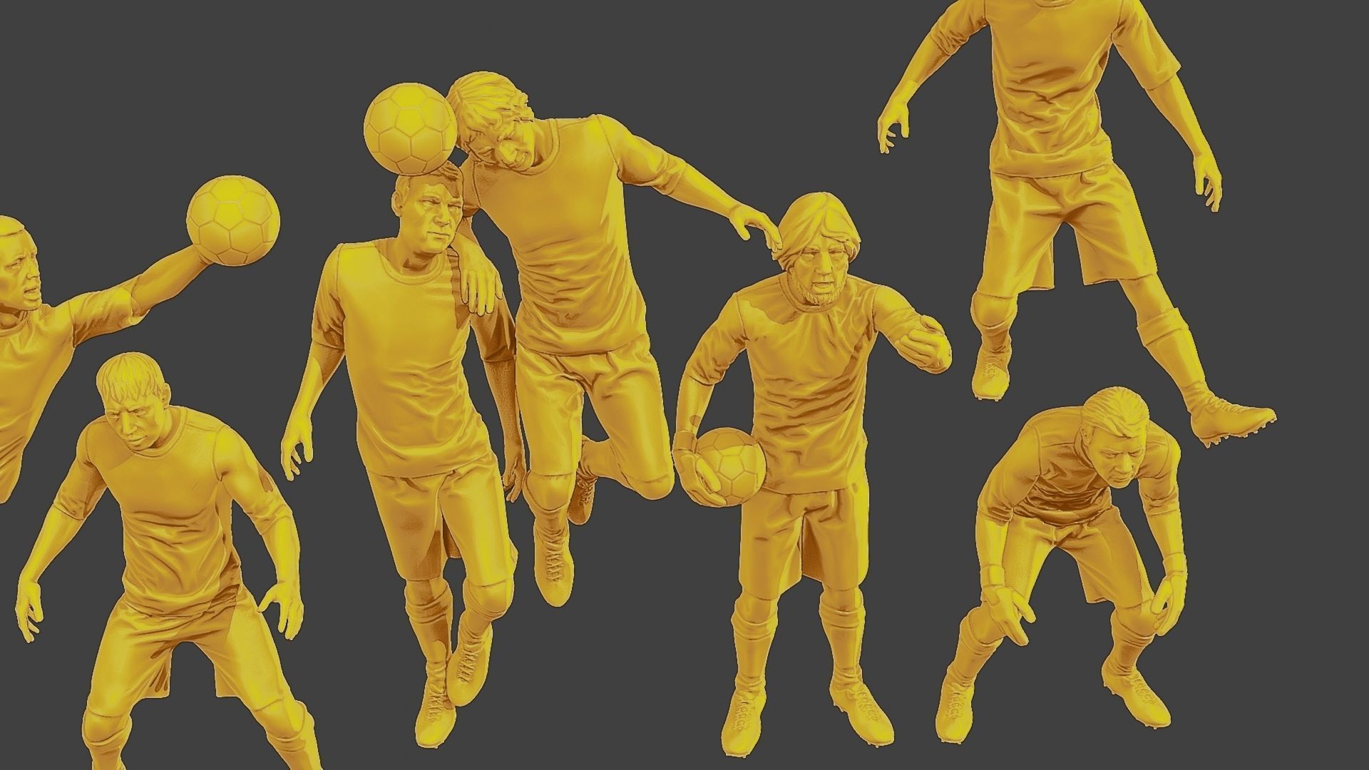Soccer Players SP Pack 4 3D Model Collection_26