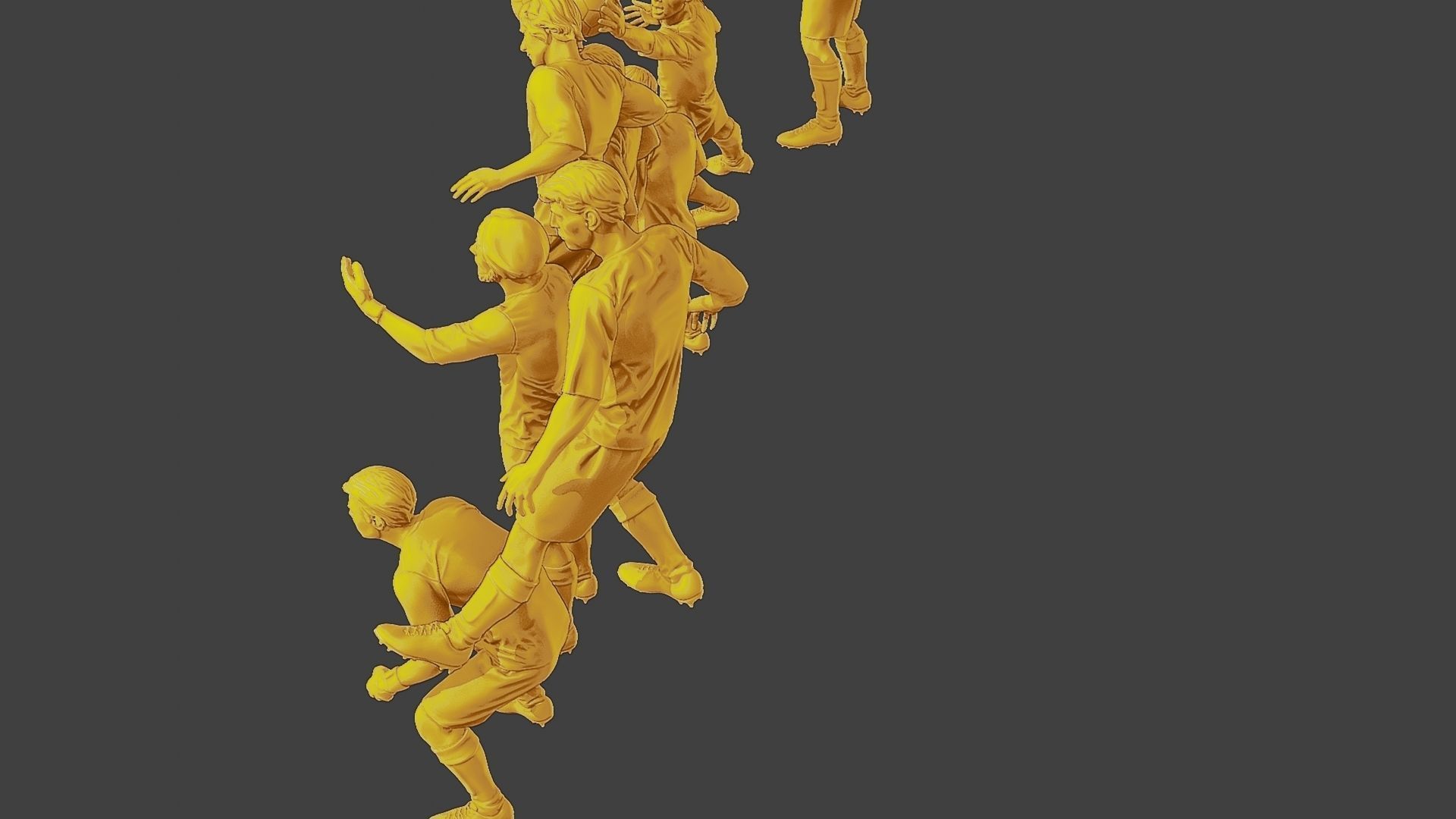 Soccer Players SP Pack 4 3D Model Collection_9