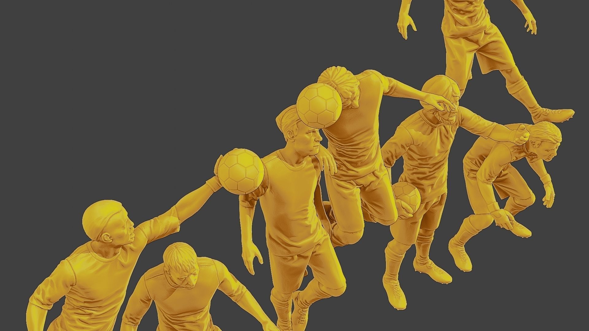 Soccer Players SP Pack 4 3D Model Collection_15