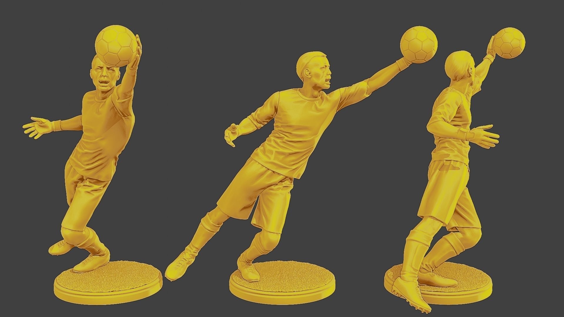 Soccer Players SP Pack 4 3D Model Collection_1