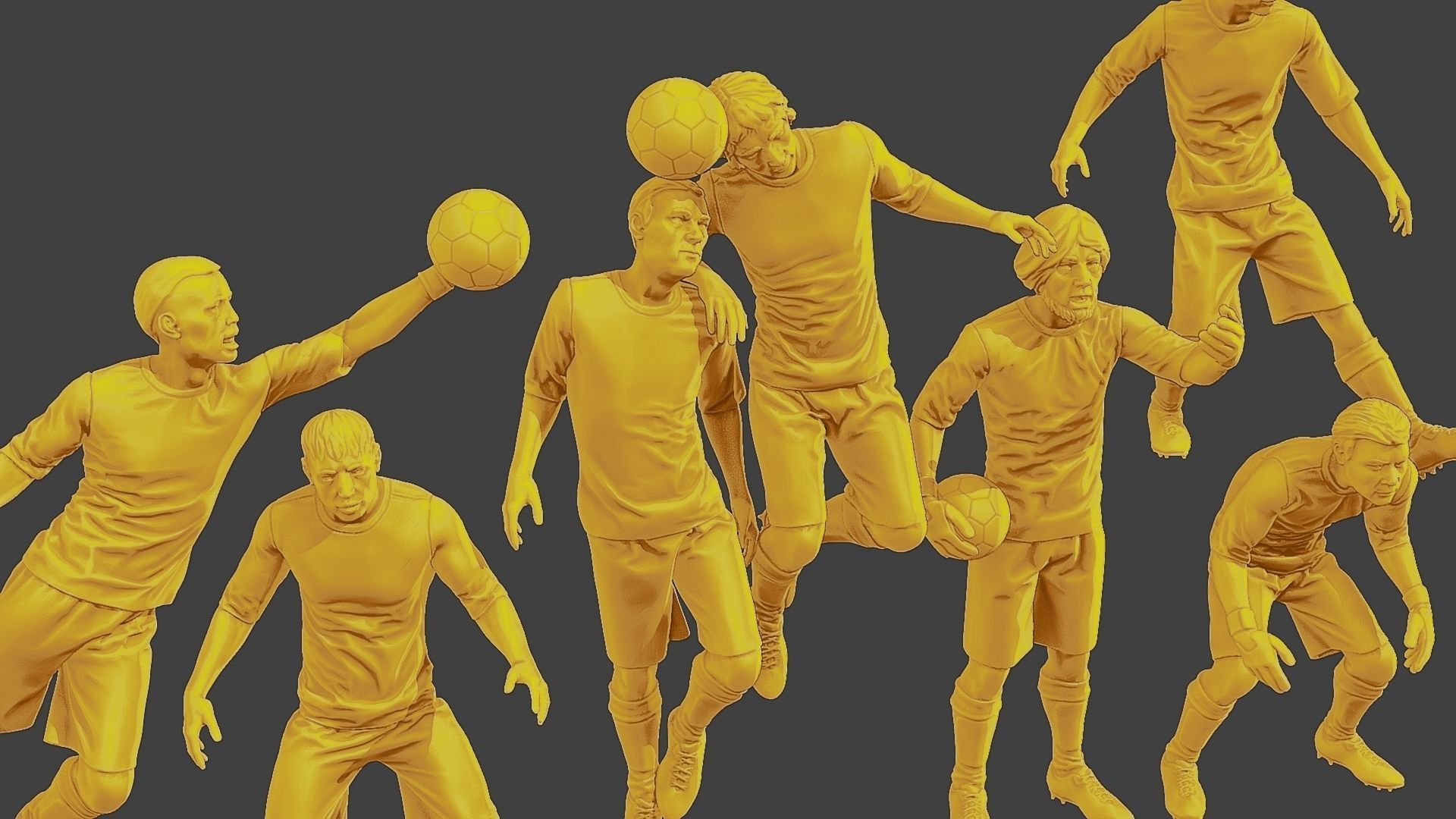 Soccer Players SP Pack 4 3D Model Collection_20