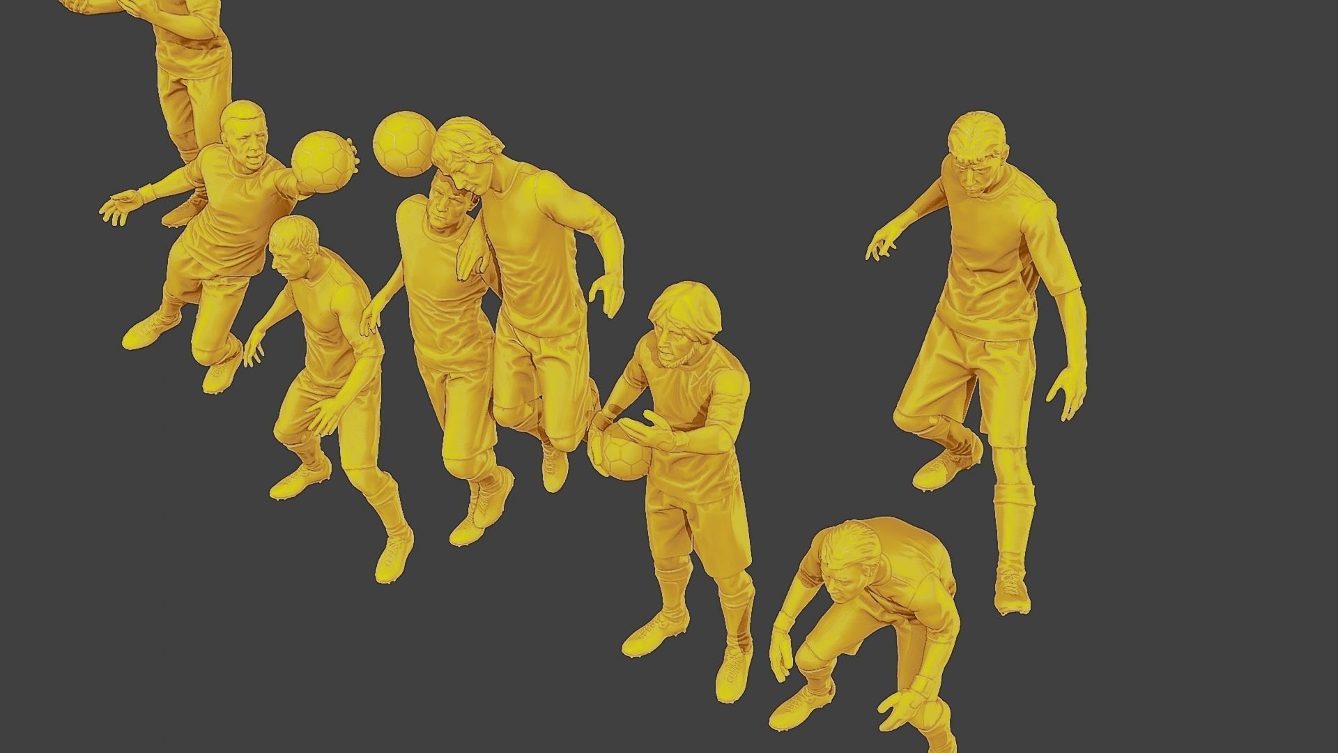 Soccer Players SP Pack 4 3D Model Collection_21