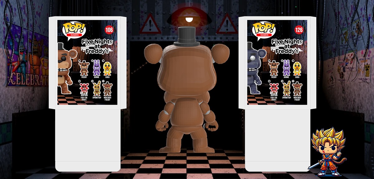 FUNKOPOP FREDDY 106 Y SHADOW FREDDY 126 3D print model_3