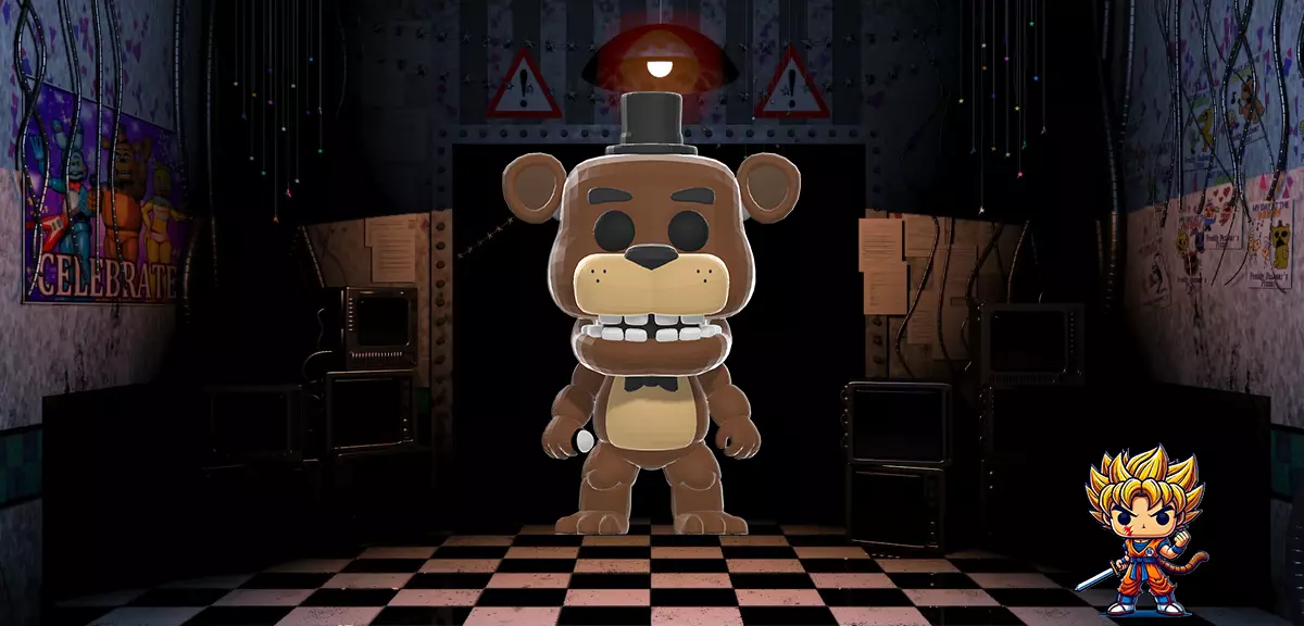 FUNKOPOP FREDDY 106 Y SHADOW FREDDY 126 3D print model_0