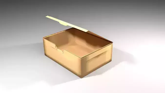 Cardboard Box - Folding 3D model