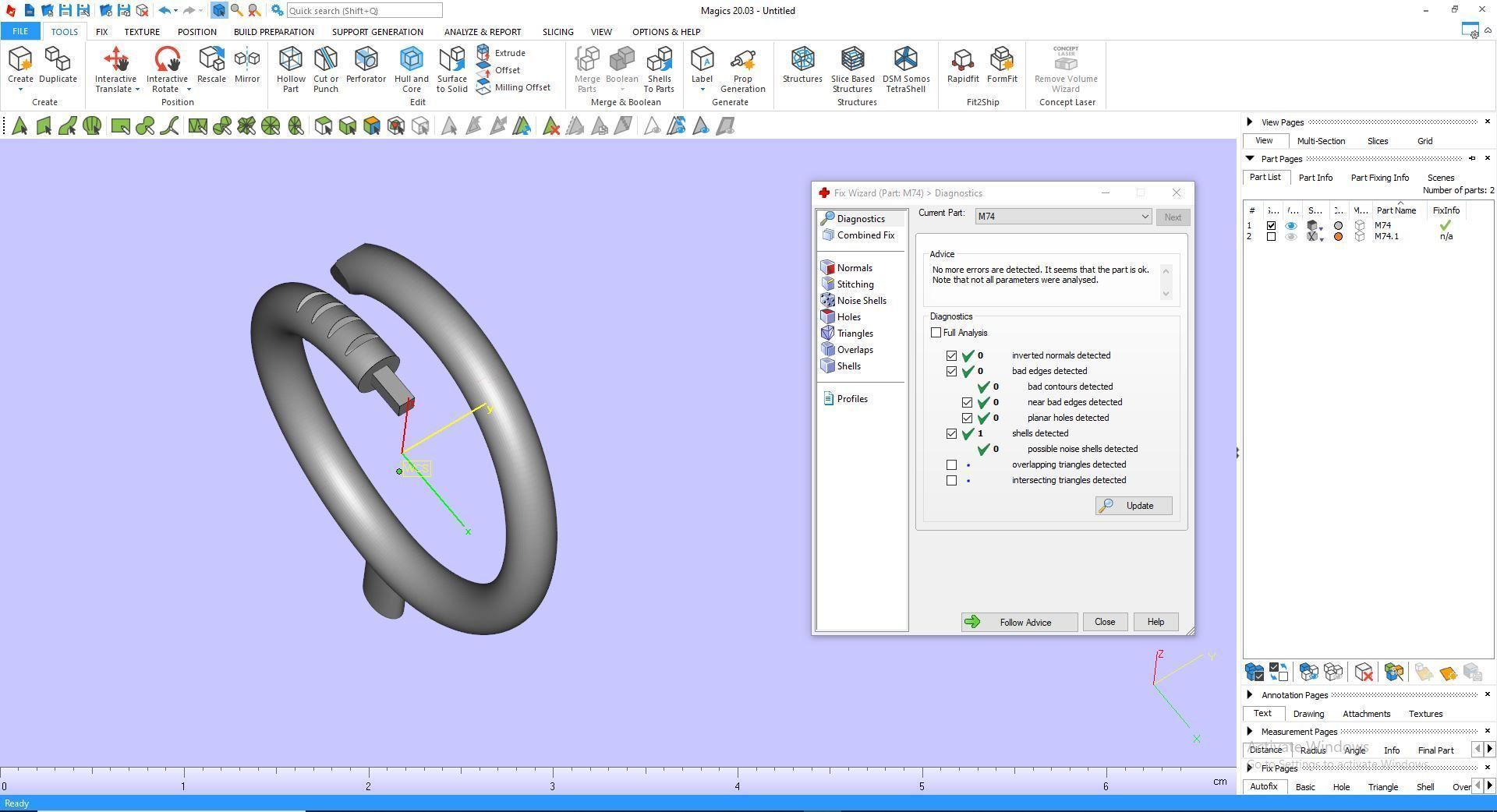 Ring M74  Women ring Size 6 5 US 3D print model_12