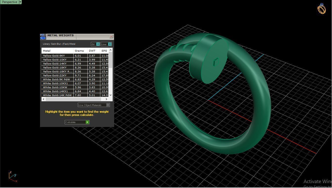 Ring M74  Women ring Size 6 5 US 3D print model_10
