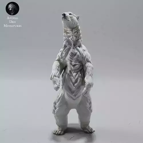 Polar Bear Stand 3D print model