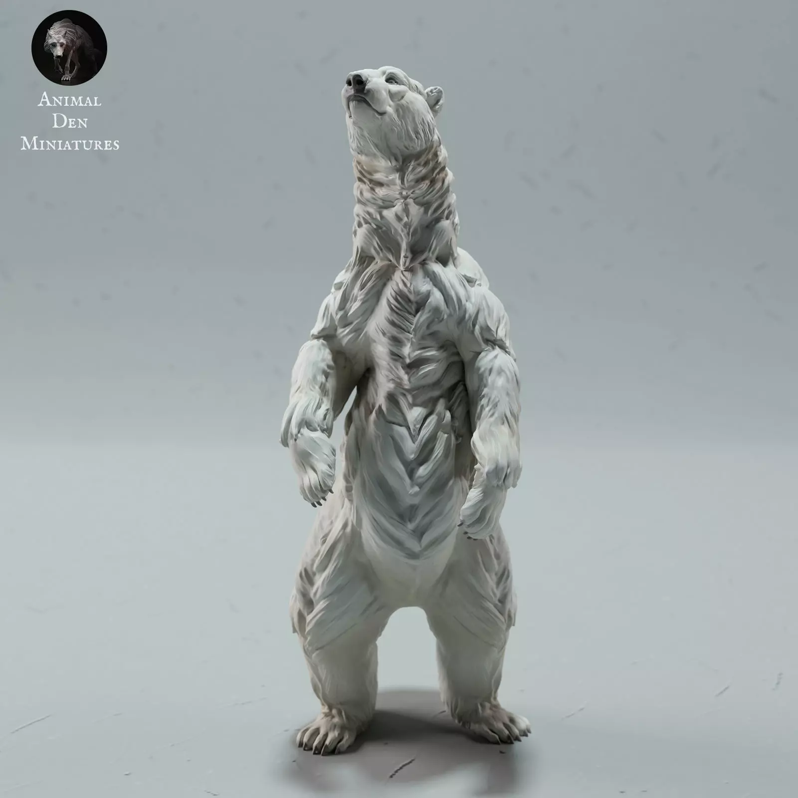 Polar Bear Stand 3D print model_0