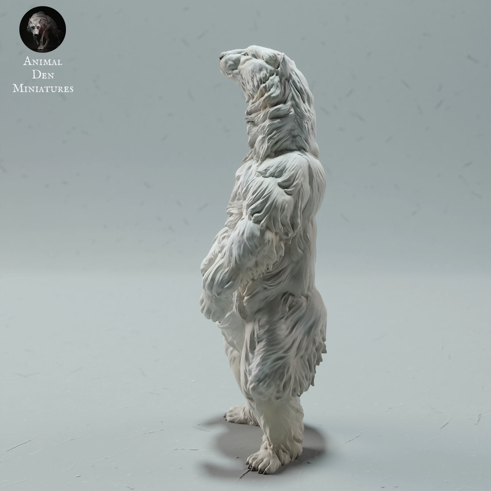 Polar Bear Stand 3D print model_2