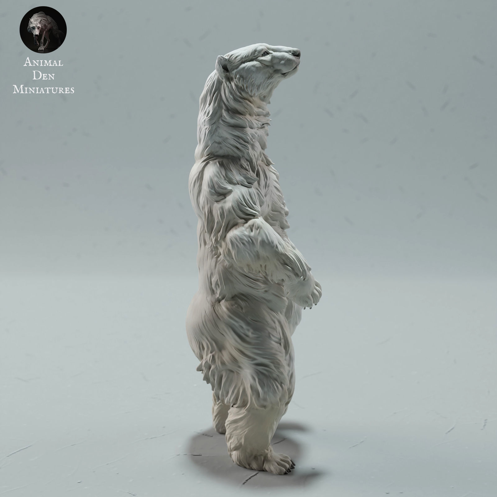 Polar Bear Stand 3D print model_1