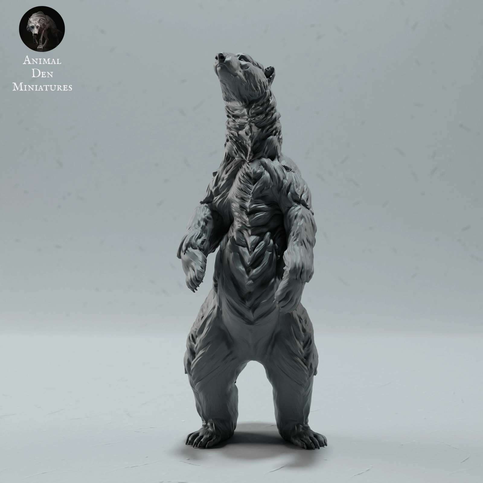 Polar Bear Stand 3D print model_3