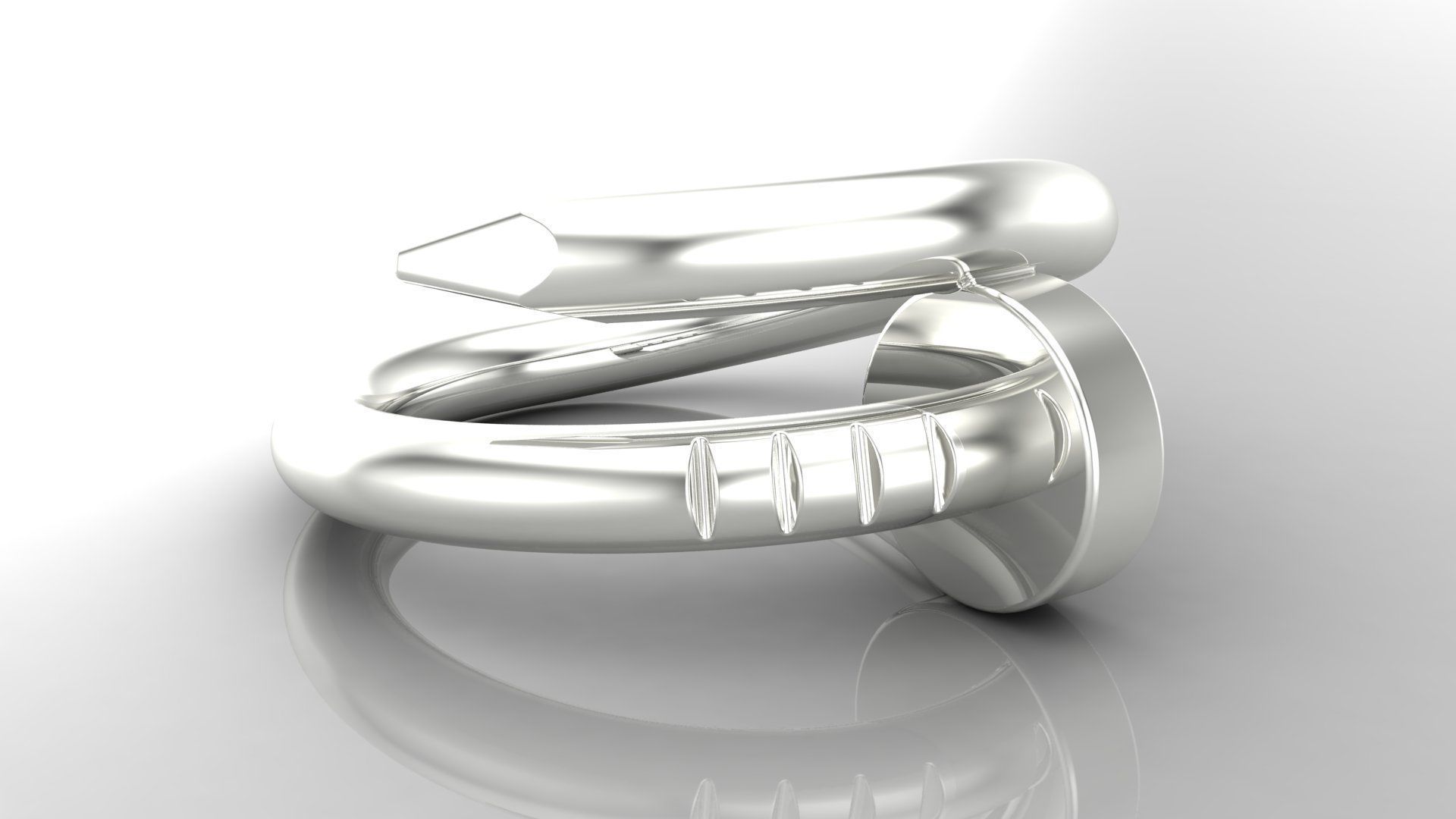 Ring M75 Women ring Size 6 75 US 3D print model_28