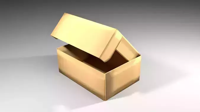 Cardboard Box - Roll-End Tray 3D model