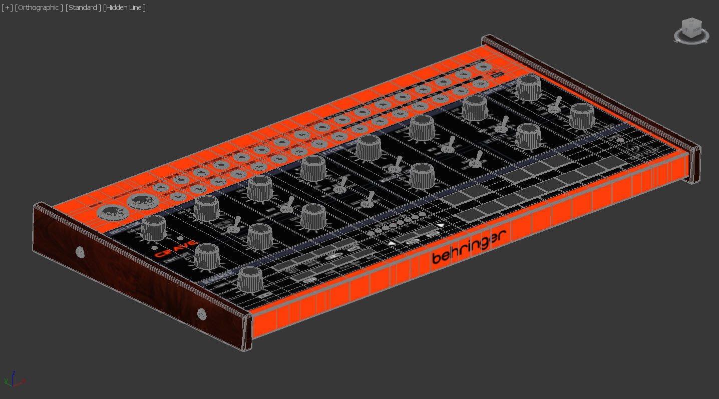 Behringer CRAVE Low-poly 3D model_3