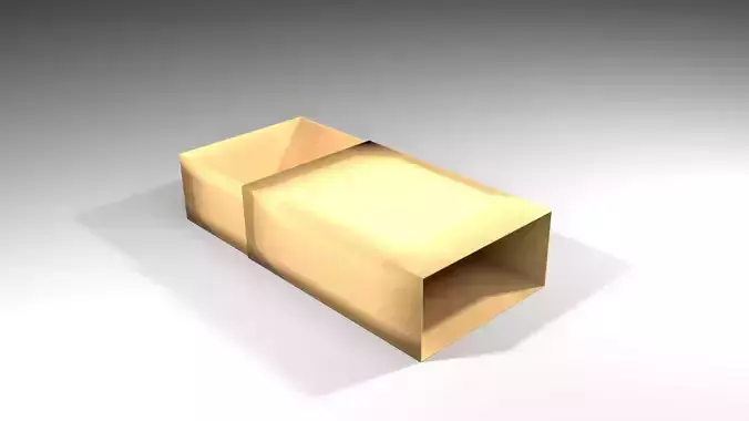 Cardboard Box - Slide 3D model