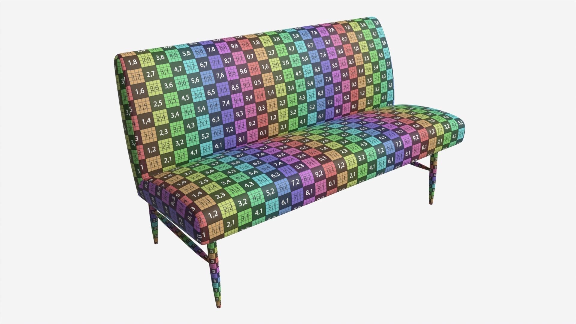 Bench Medium Ercol Elisa 3D model_8