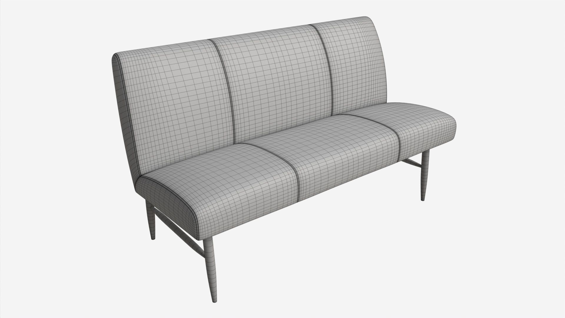 Bench Medium Ercol Elisa 3D model_6