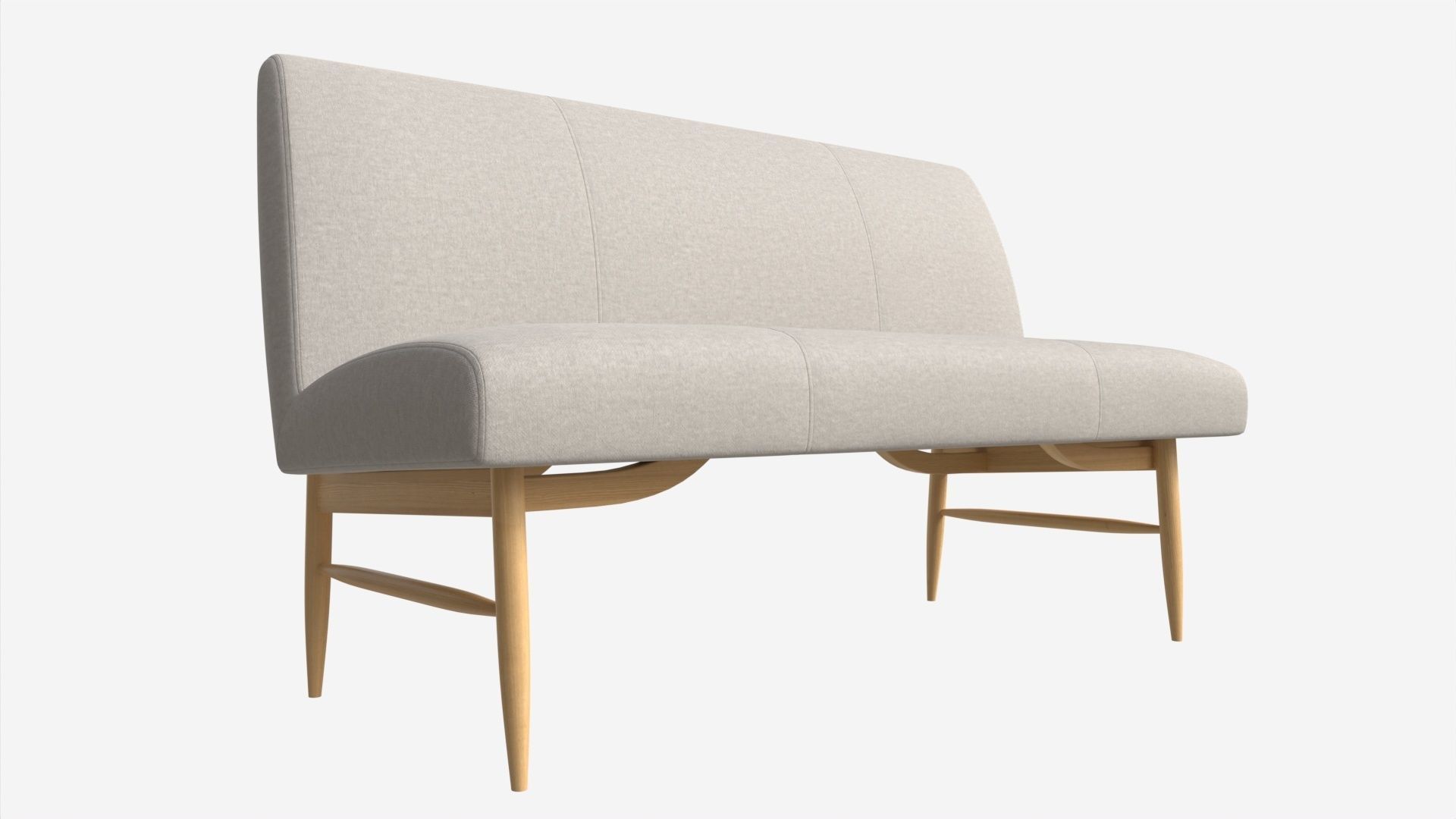 Bench Medium Ercol Elisa 3D model_1