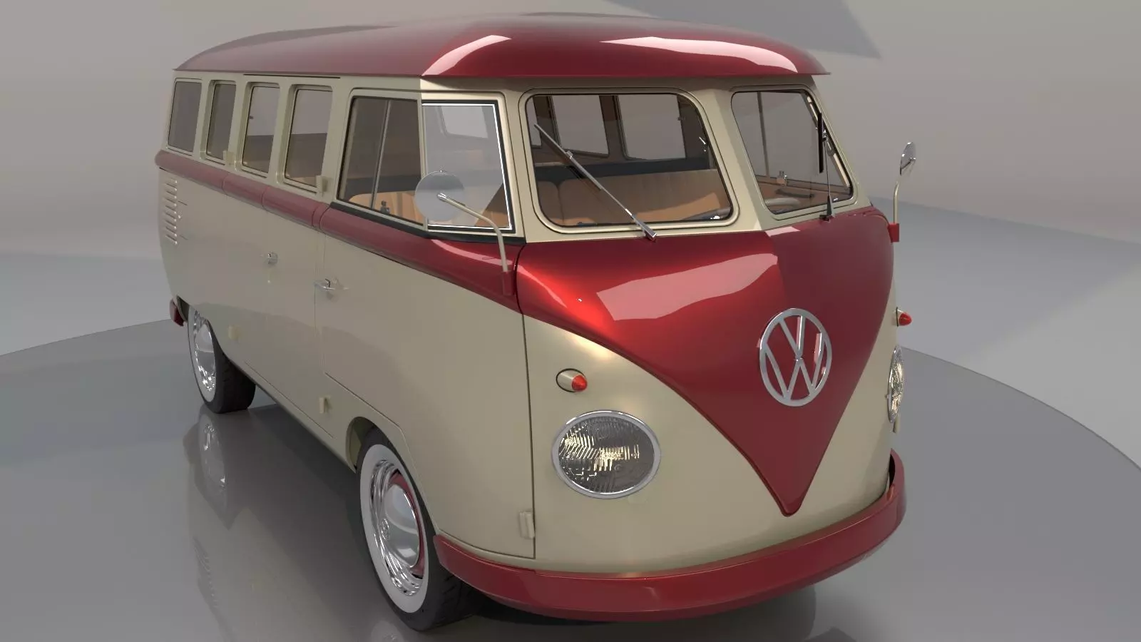 Volkswagen Type 2 Kombi 1960 3D model