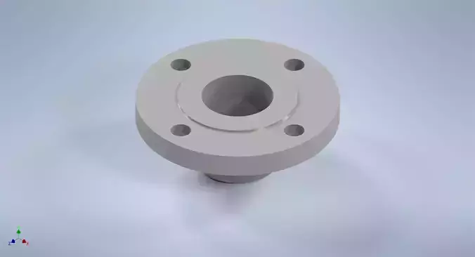 Weld-neck flanges 2 1-2 inches ASME-ANSI 3D print model